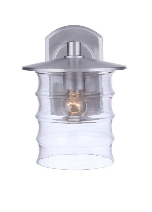 Craftmade ZA3624-SA One Light Outdoor Wall Mount, Satin Aluminum