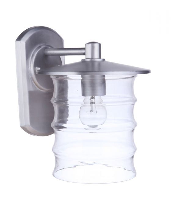 Craftmade ZA3624-SA One Light Outdoor Wall Mount, Satin Aluminum
