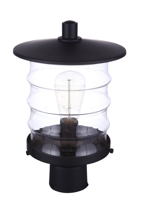 Craftmade ZA3625-MN One Light Outdoor Post Mount, Midnight