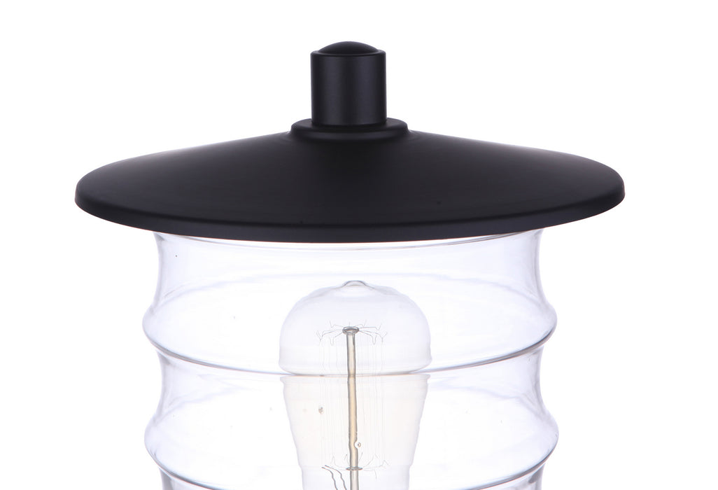 Craftmade ZA3625-MN One Light Outdoor Post Mount, Midnight