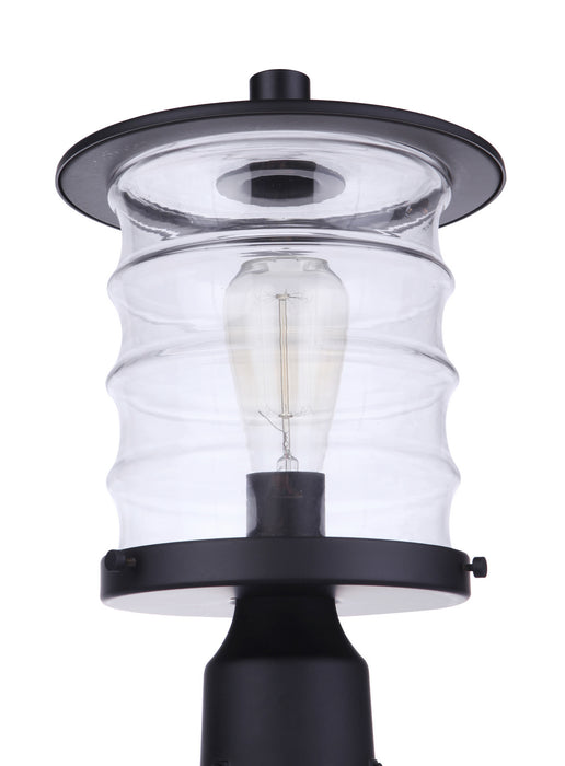 Craftmade ZA3625-MN One Light Outdoor Post Mount, Midnight