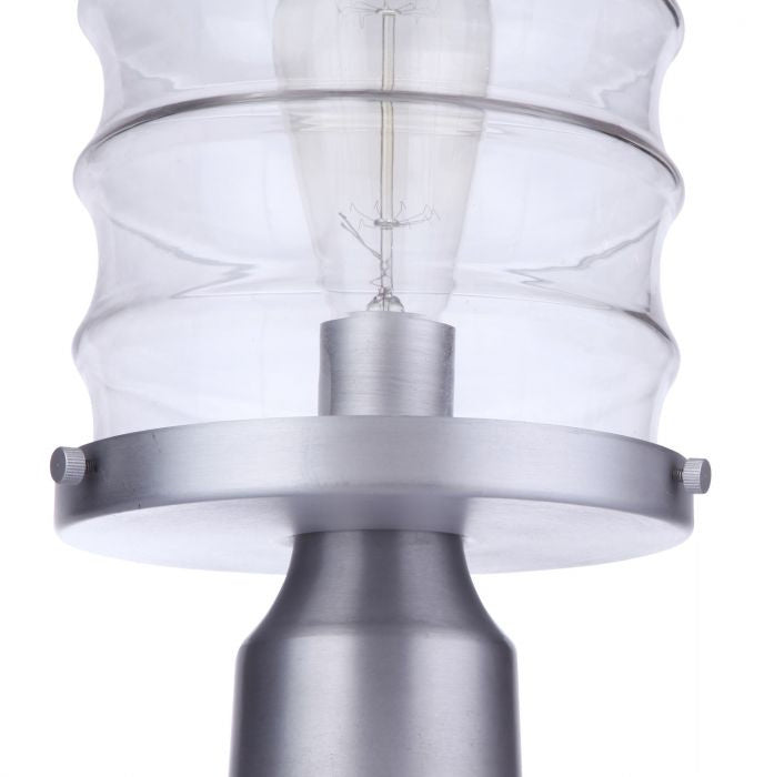 Craftmade ZA3625-SA One Light Outdoor Post Mount, Satin Aluminum