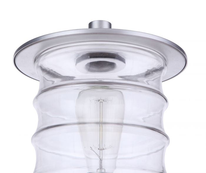 Craftmade ZA3625-SA One Light Outdoor Post Mount, Satin Aluminum