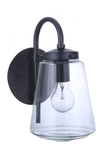 Craftmade ZA3804-MN One Light Outdoor Wall Mount, Midnight