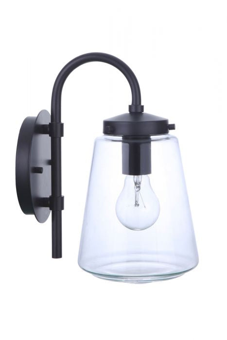 Craftmade ZA3804-MN One Light Outdoor Wall Mount, Midnight
