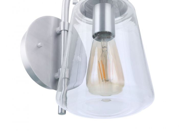 Craftmade ZA3804-SA One Light Outdoor Wall Mount, Satin Aluminum
