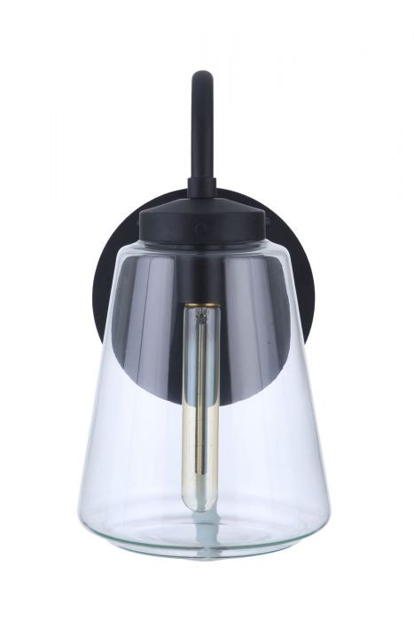 Craftmade ZA3814-MN One Light Outdoor Wall Mount, Midnight
