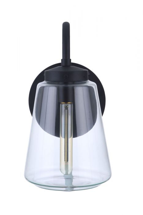Craftmade ZA3814-MN One Light Outdoor Wall Mount, Midnight