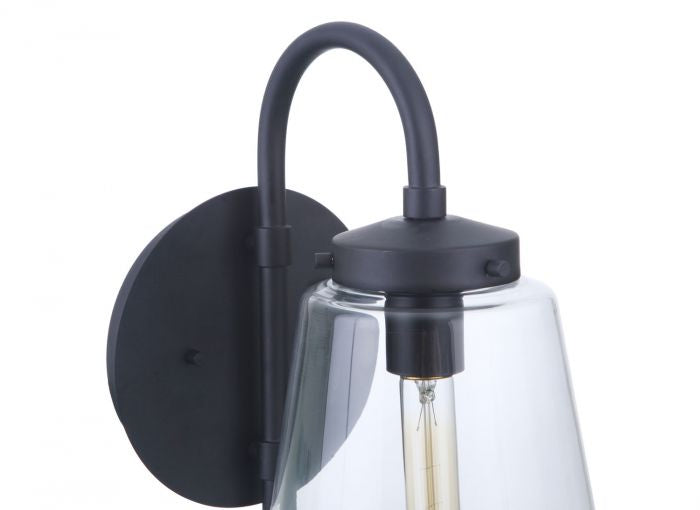 Craftmade ZA3814-MN One Light Outdoor Wall Mount, Midnight