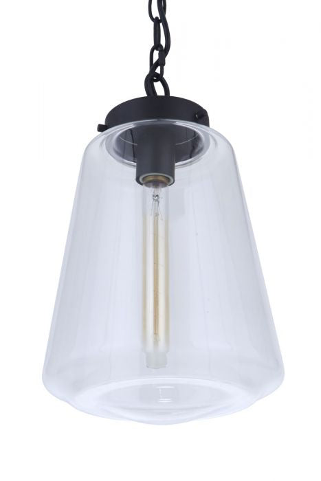 Craftmade ZA3821-MN One Light Outdoor Pendant, Midnight