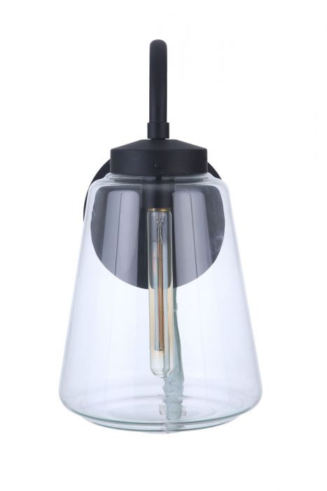 Craftmade ZA3824-MN One Light Outdoor Wall Mount, Midnight