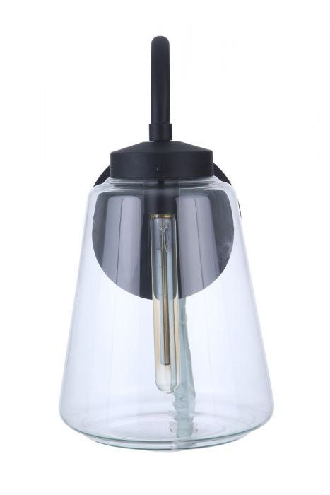 Craftmade ZA3824-MN One Light Outdoor Wall Mount, Midnight