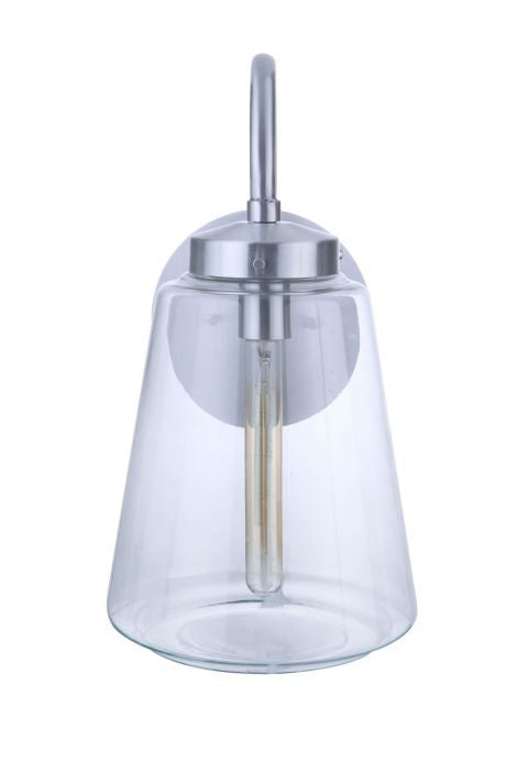 Craftmade ZA3824-SA One Light Outdoor Wall Mount, Satin Aluminum