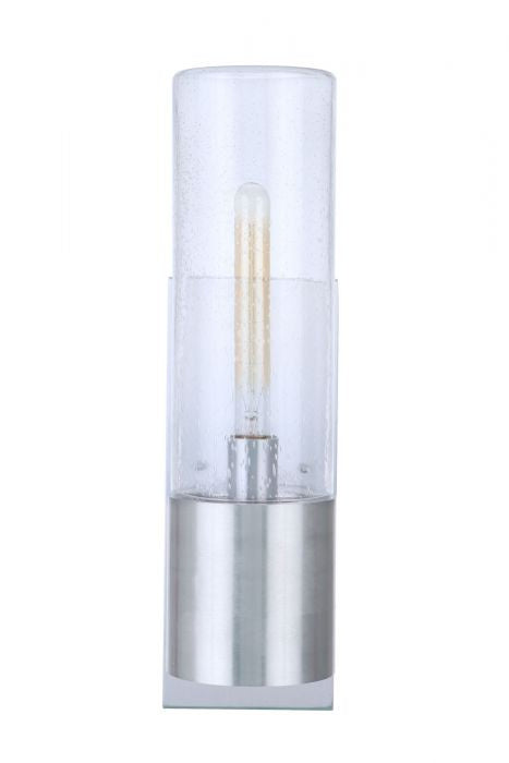 Craftmade ZA3910-SA-LED One Light Outdoor Wall Mount, Satin Aluminum