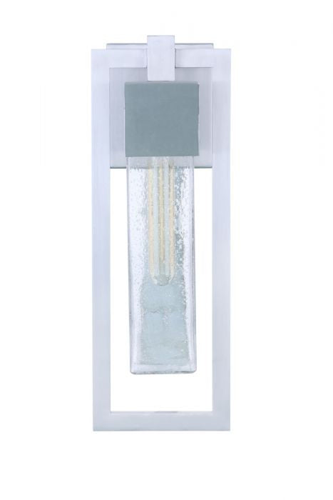 Craftmade ZA4004-SA One Light Outdoor Wall Mount, Satin Aluminum