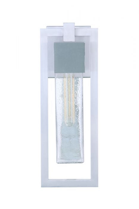 Craftmade ZA4004-SA One Light Outdoor Wall Mount, Satin Aluminum