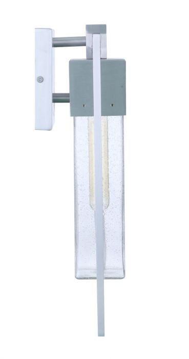 Craftmade ZA4004-SA One Light Outdoor Wall Mount, Satin Aluminum