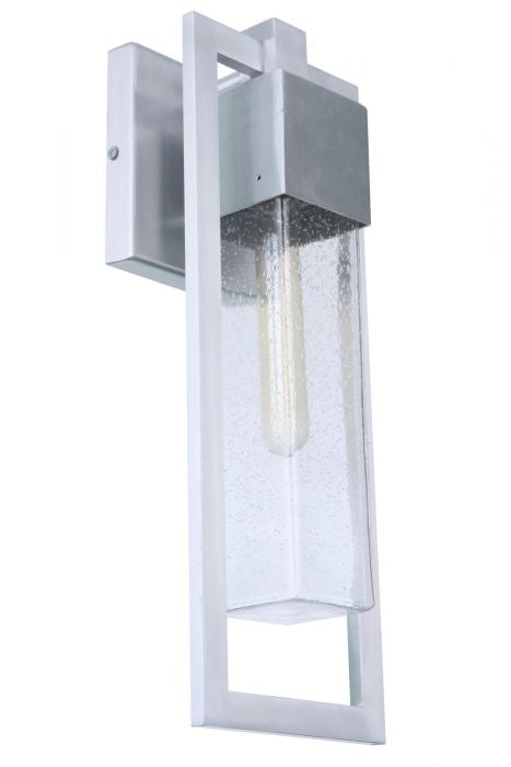 Craftmade ZA4004-SA One Light Outdoor Wall Mount, Satin Aluminum