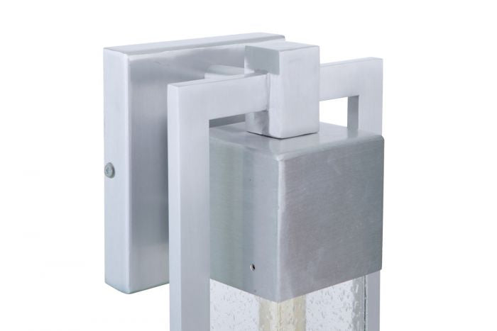 Craftmade ZA4004-SA One Light Outdoor Wall Mount, Satin Aluminum
