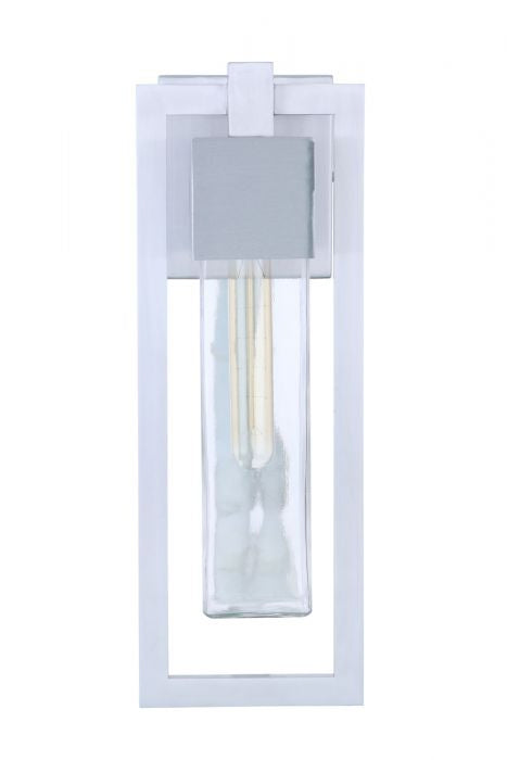 Craftmade ZA4014-SA One Light Outdoor Wall Mount, Satin Aluminum