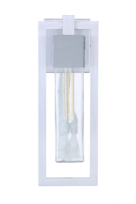 Craftmade ZA4014-SA One Light Outdoor Wall Mount, Satin Aluminum