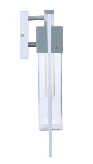 Craftmade ZA4014-SA One Light Outdoor Wall Mount, Satin Aluminum