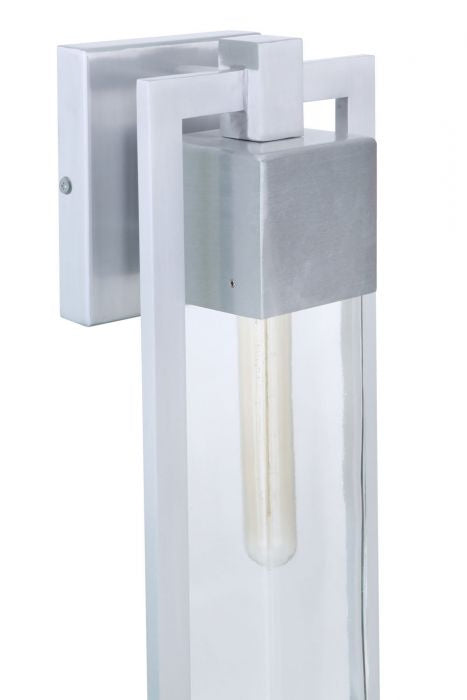 Craftmade ZA4014-SA One Light Outdoor Wall Mount, Satin Aluminum