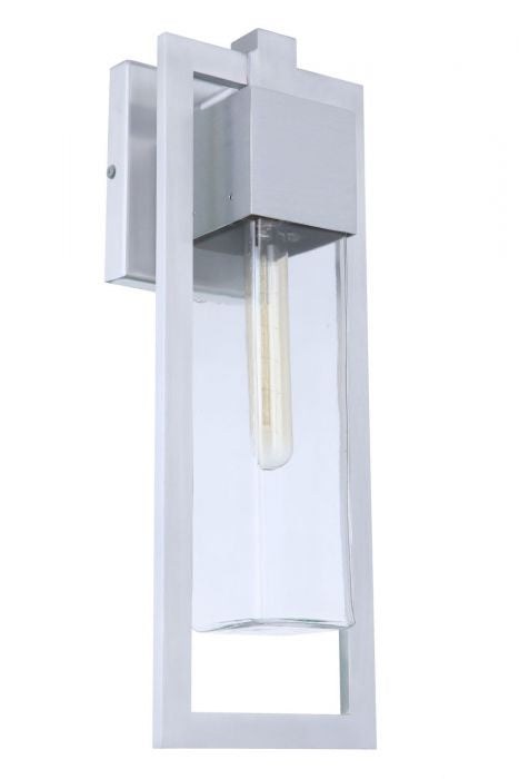 Craftmade ZA4014-SA One Light Outdoor Wall Mount, Satin Aluminum