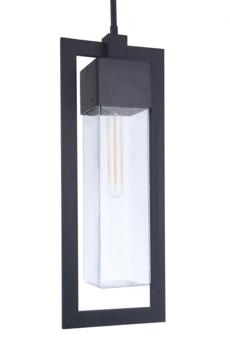 Craftmade ZA4021-MN One Light Outdoor Pendant, Midnight