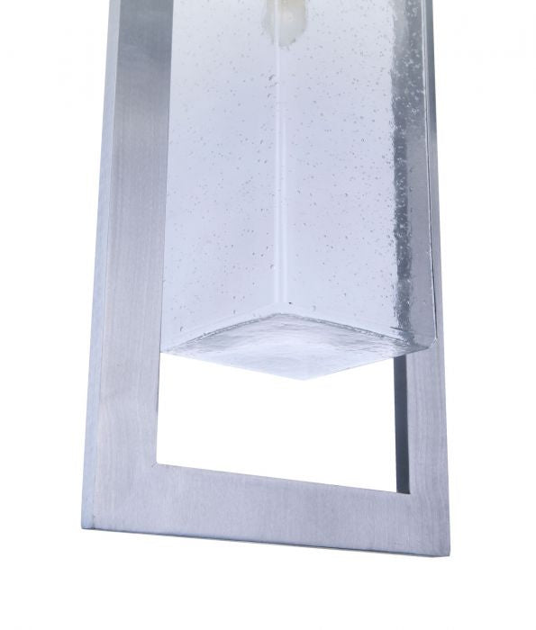 Craftmade ZA4021-SA One Light Outdoor Pendant, Satin Aluminum