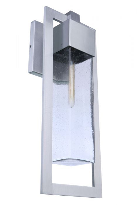 Craftmade ZA4024-SA One Light Outdoor Wall Mount, Satin Aluminum