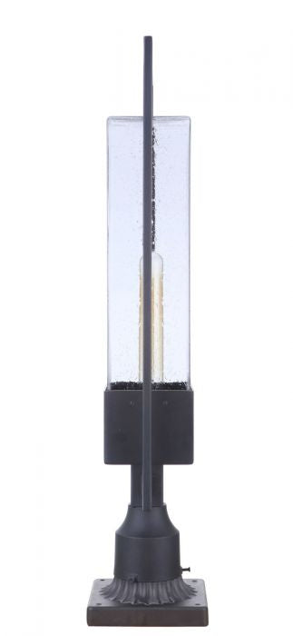 Craftmade ZA4025-MN One Light Outdoor Post Mount, Midnight