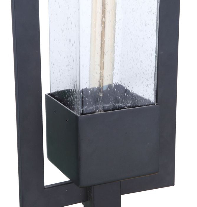 Craftmade ZA4025-MN One Light Outdoor Post Mount, Midnight