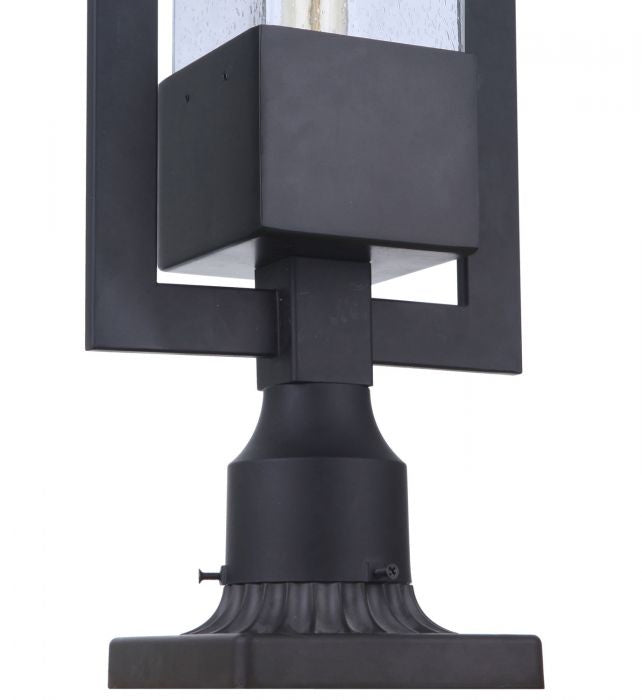 Craftmade ZA4025-MN One Light Outdoor Post Mount, Midnight