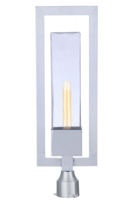Craftmade ZA4025-SA One Light Outdoor Post Mount, Satin Aluminum