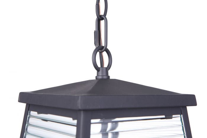 Craftmade ZA4111-MN Three Light Outdoor Pendant, Midnight