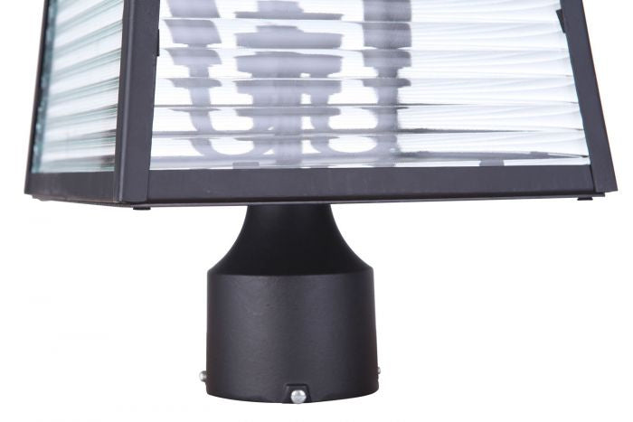 Craftmade ZA4115-MN Three Light Outdoor Post Mount, Midnight