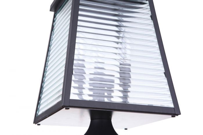 Craftmade ZA4115-MN Three Light Outdoor Post Mount, Midnight