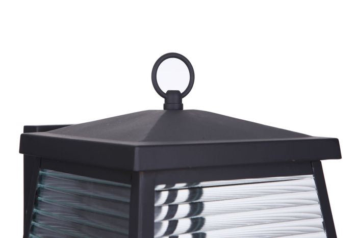 Craftmade ZA4124-MN Three Light Outdoor Wall Mount, Midnight
