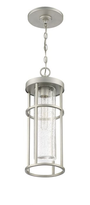 Craftmade ZA4211-SA One Light Outdoor Pendant, Satin Aluminum