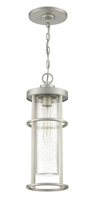 Craftmade ZA4211-SA One Light Outdoor Pendant, Satin Aluminum