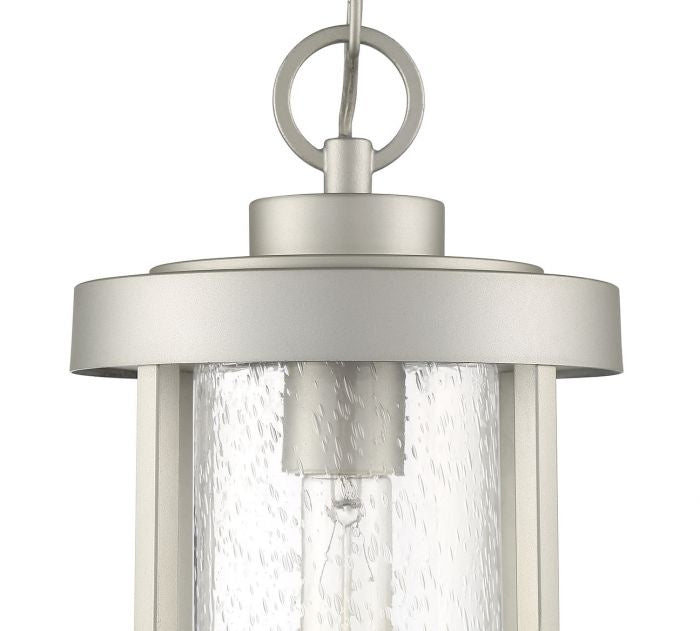 Craftmade ZA4211-SA One Light Outdoor Pendant, Satin Aluminum