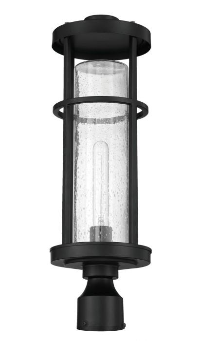 Craftmade ZA4215-MN One Light Outdoor Post Mount, Midnight