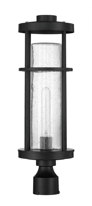 Craftmade ZA4215-MN One Light Outdoor Post Mount, Midnight
