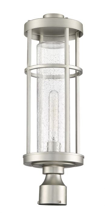 Craftmade ZA4215-SA One Light Outdoor Post Mount, Satin Aluminum