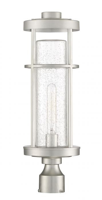 Craftmade ZA4215-SA One Light Outdoor Post Mount, Satin Aluminum