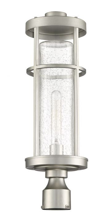 Craftmade ZA4215-SA One Light Outdoor Post Mount, Satin Aluminum