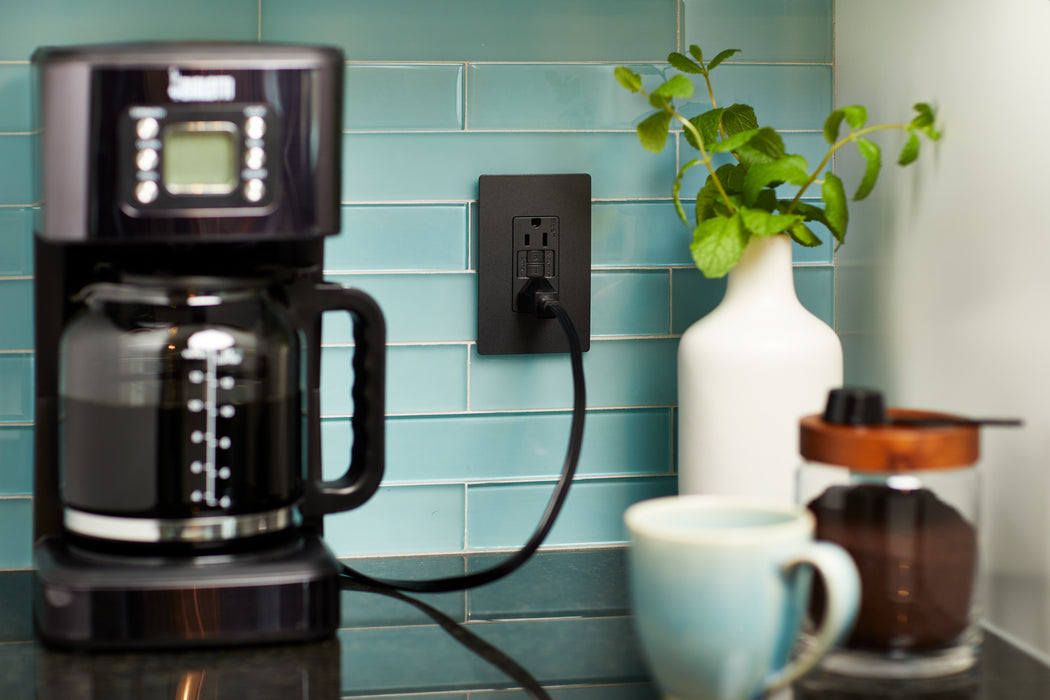 Legrand 1597TRGCC4 Spec-GradeTamper-Resistant Self-Test GFCI Receptacle, Graphite