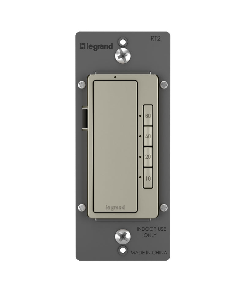 Legrand RT2NICCV4 4-Button Timer, Nickel