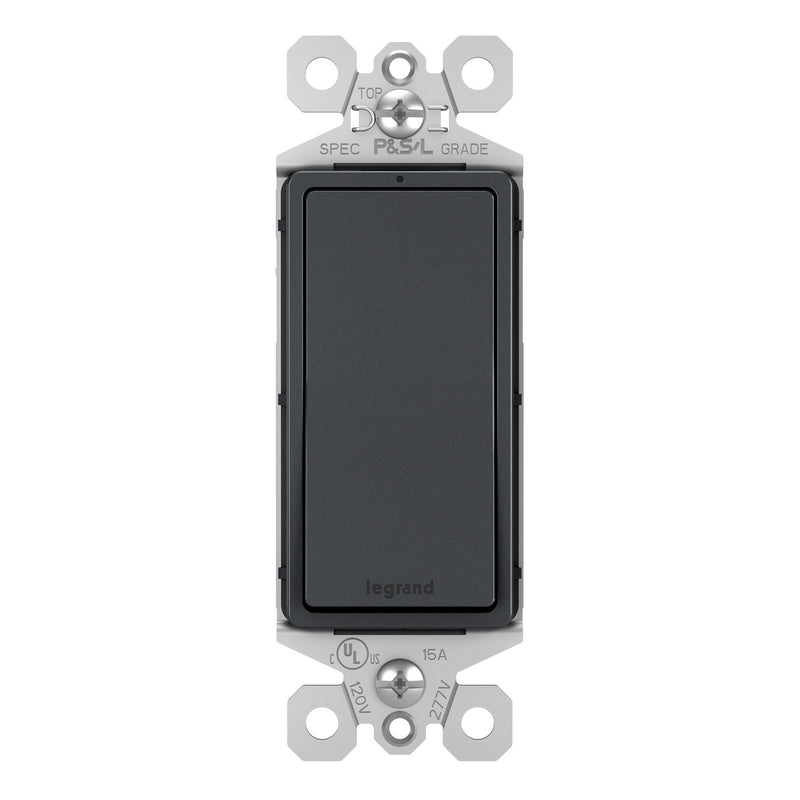 Legrand TM870GCC10 Single-Pole Switch, Graphite